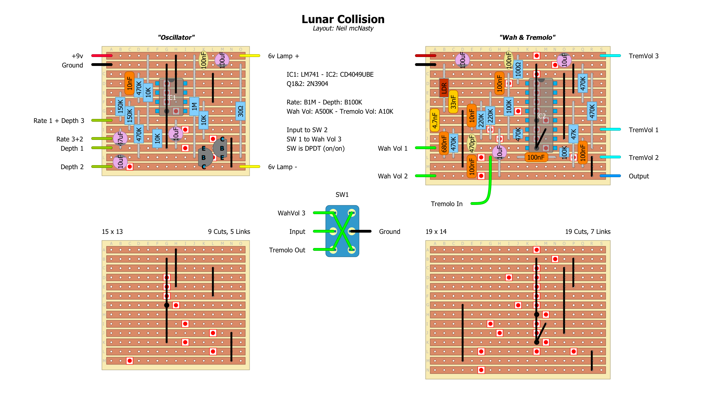 Lunar Collision Vero Layout