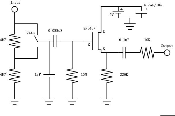 Mint Box Piezo Buffer Schematic