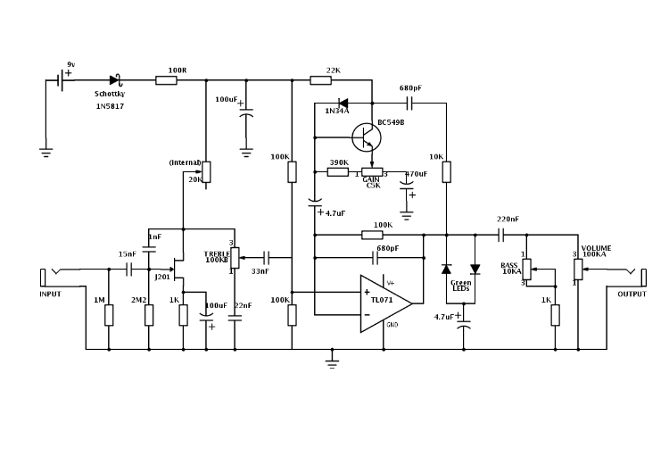 Dogboy distortion schematic