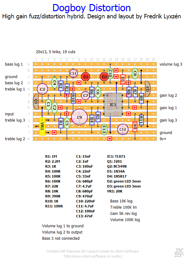 Dogboy distortion layout