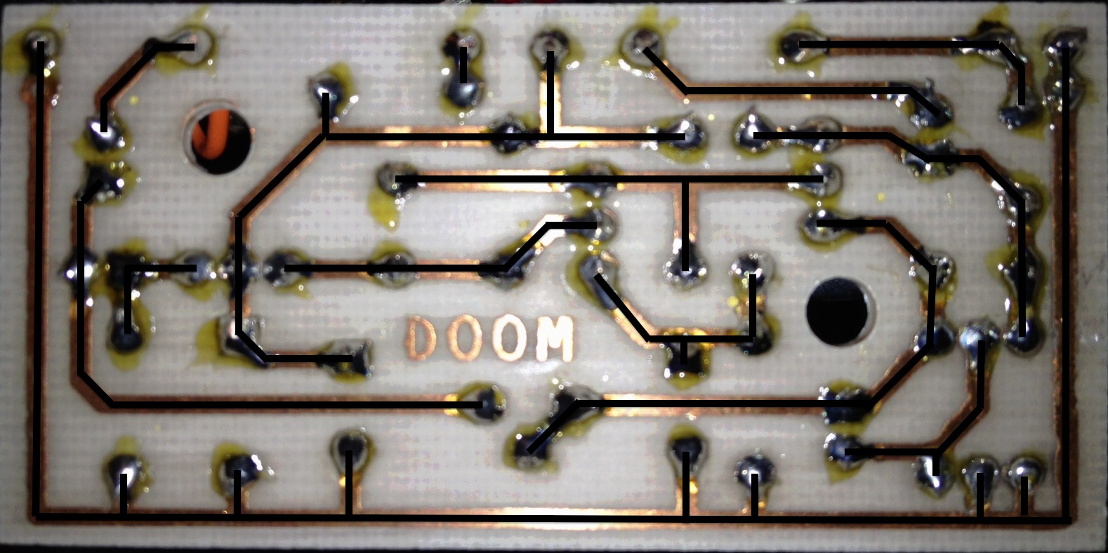 pcb underside trace